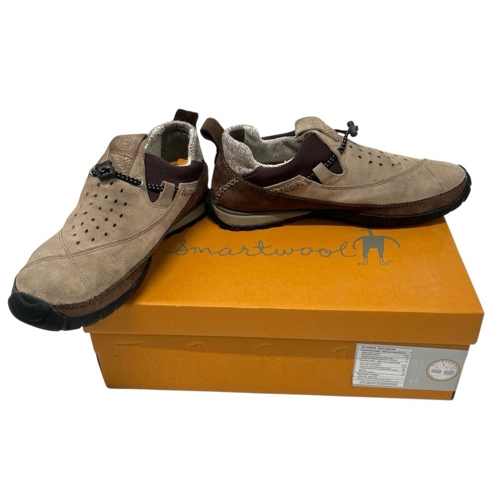Smartwool x Timberland Power Lounger Tan & Brown Outdoor Casual Shoes Womens 8.5 - Picture 2 of 16